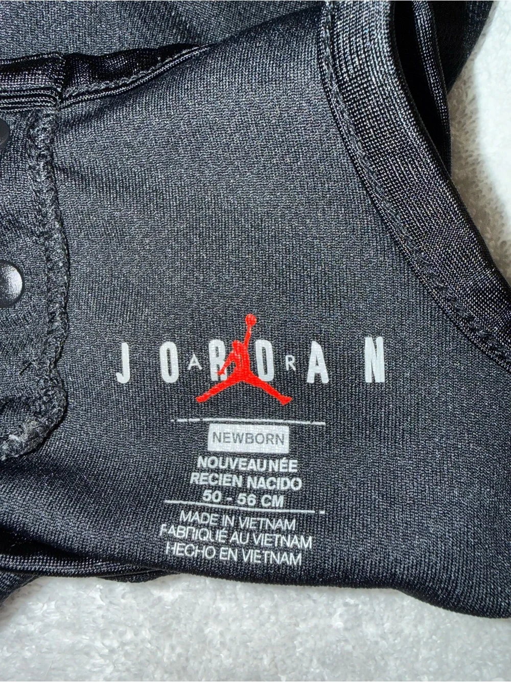 Air Jordan 23 Black & Red Infant Romper Size Newborn‎